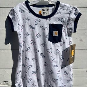 NWT Carhartt Infant Short-Sleeve Onesie Romper!